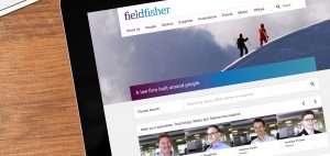 Fieldfisher website visual