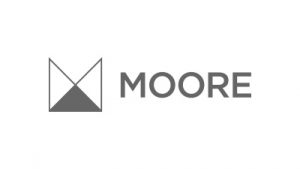 Moore black and white logo
