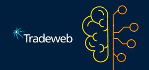Tradeweb banner with logo and graphic
